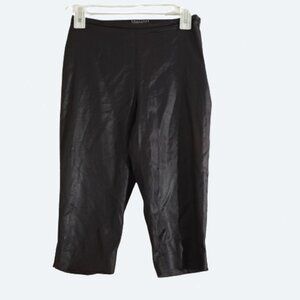 Vestinum officina dark purple faux leather capri Made in Italy